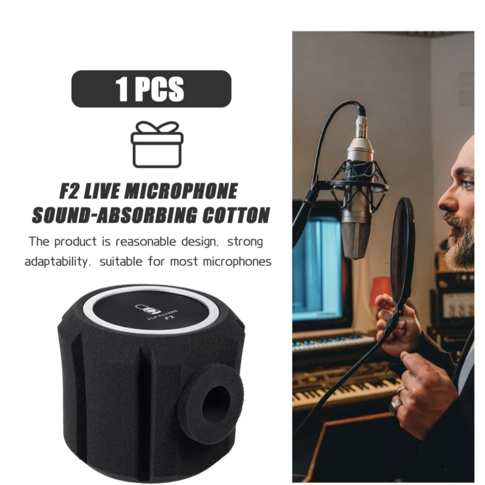 Black Sound-Absorbing Foam for Computer Microphones
